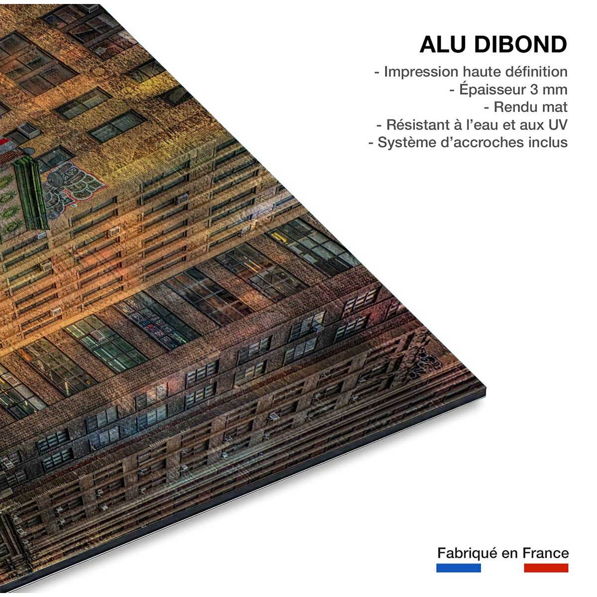 Tableau design Brick Facade Tableau alu Dibond