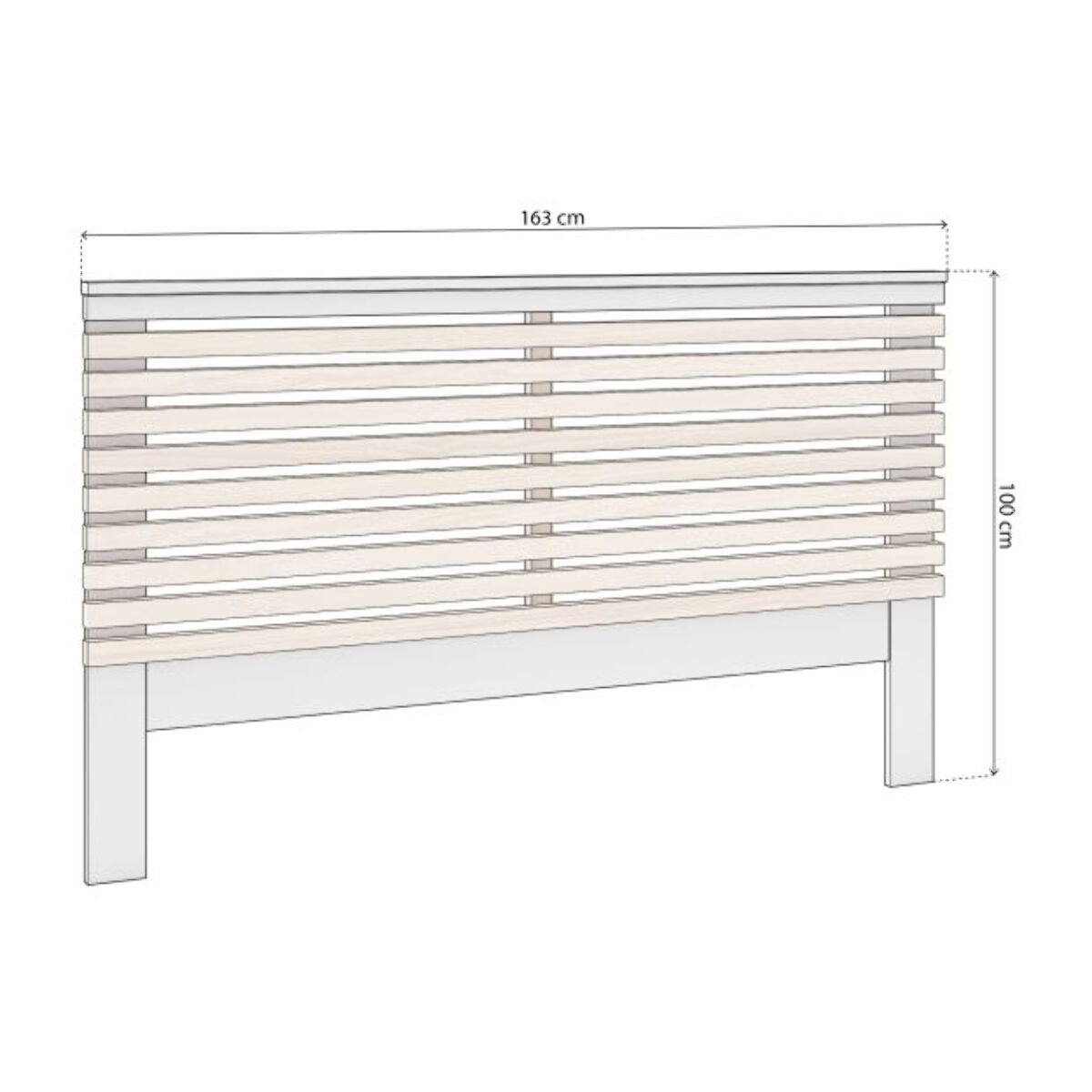 Cabecero Misty Blanco - Oak Soft