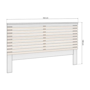 Cabecero Misty Blanco - Oak Soft