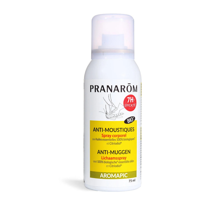 Pranarom - Spray Corporel - Anti-moustiques - Bio - 75 ml