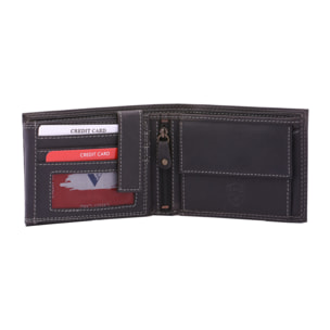 Portafoglio  da uomo In Vera pelle Made in Italy 9,5x12,5x2,5 cm