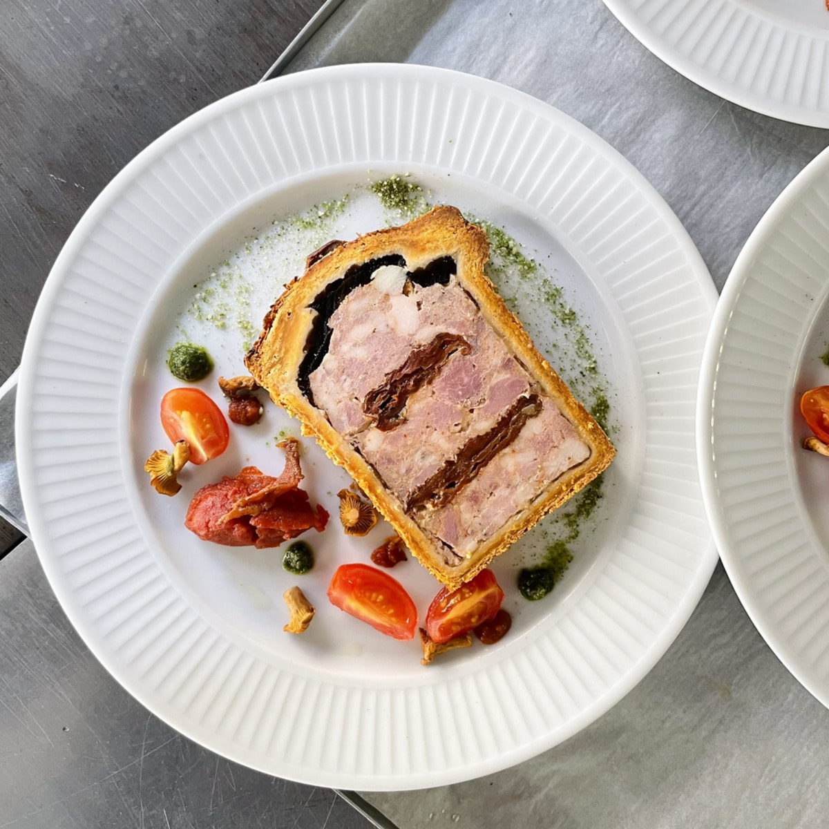 Moule à Pâté Croute long uni - Antiadhérent (sans PFAS) - à charnière - fond démontable - 350 x 80 x 80 mm