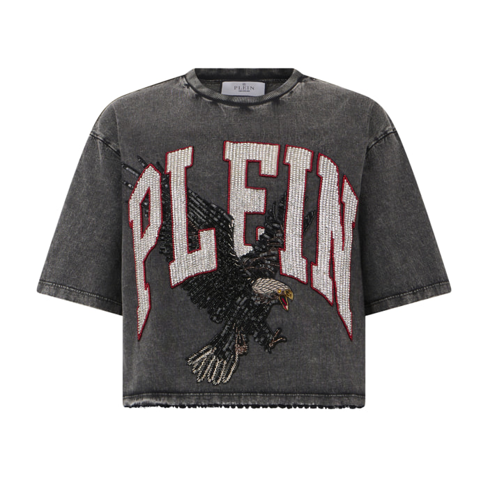 PHILIPP PLEIN Camiseta Cuello Redondo Ss EAGLE