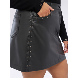 Fiorella Rubino - Minigonna con borchie - Nero