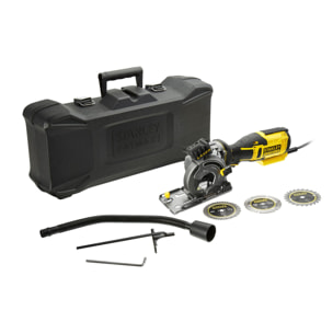 Scie Circulaire Electrique Multimatériaux Filaire STANLEY FATMAX FME380K-QS 650W Lames de Scie, Disque Diamant et Coffret de Transport Inclus