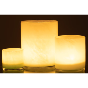 J-Line photophore Jade - verre - vert clair - large