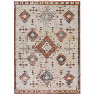 PARMA Alfombra estilo Ã©tnico de pelo corto en tonos terracota, varias medidas disponibles