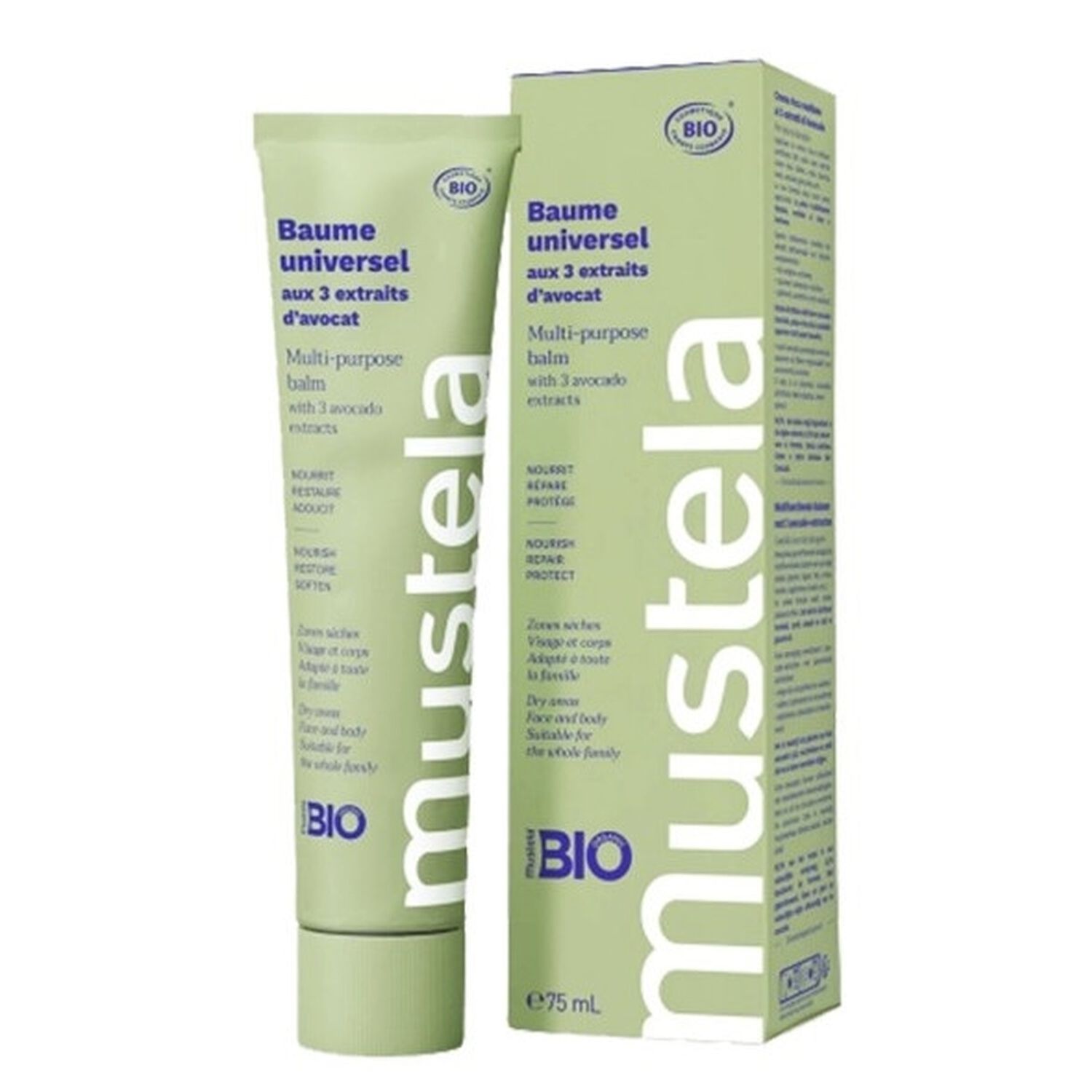 Baume Universel Bio - Aux 3 extraits d'Avocat 75 ml