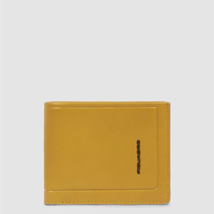 Piquadro Portafogli in pelle con volantino porta documenti, porta carte di credito e protezione RFID