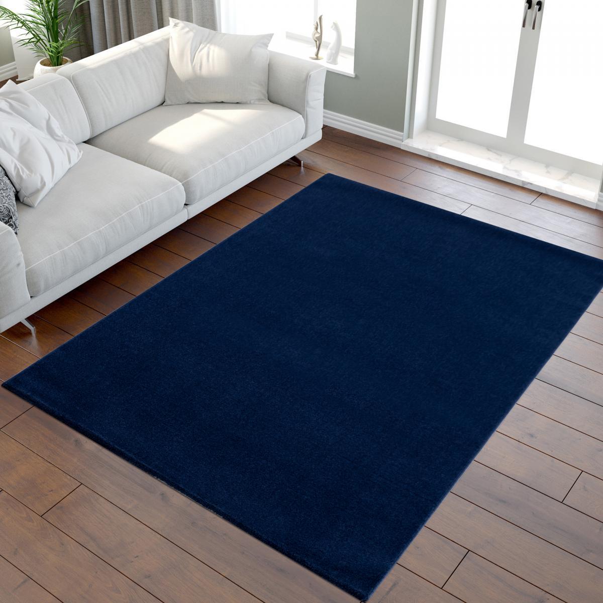Tapis salon et chambre tissé motif uni PAJU