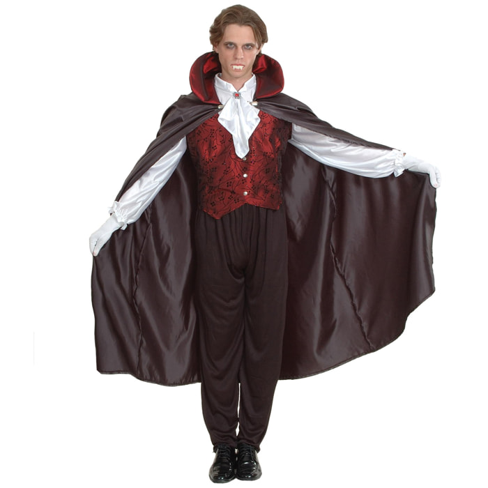 Costume Vampiro Halloween Travestimento Uomo