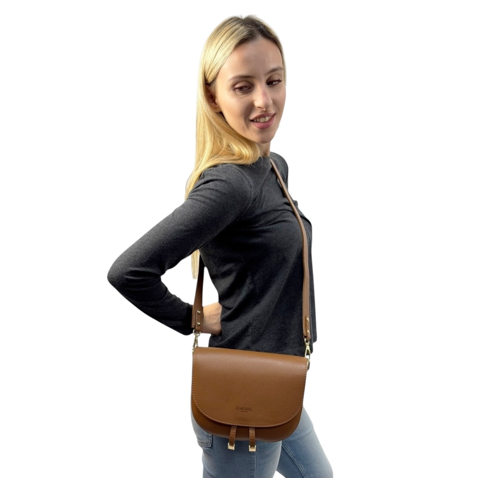 Bolso Cruzado Cheval Firenze Vega Cuero