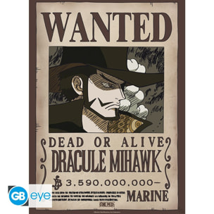 ONE PIECE - Poster Chibi 52x38 - Wanted Mihawk Wano