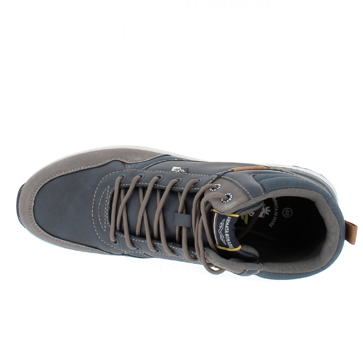 Armata di Mare Scarpe Uomo Stivaletti Casual Stringati con Soletta Rimovibile in Memory Foam AMU W22L245 Grey Navy