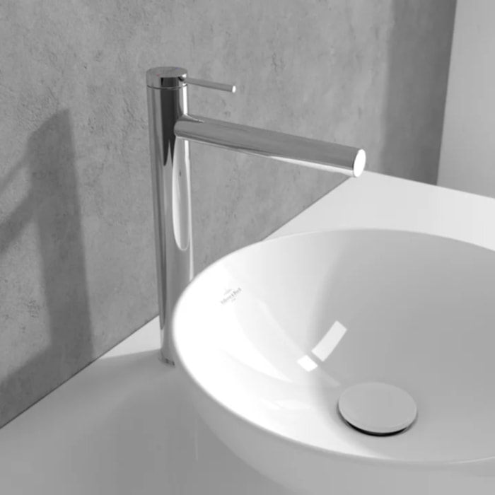 Mitigeur lavabo surélevé Loop & Friends sans tirette Chrome