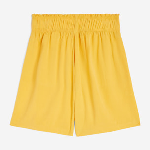 Pantaloncini da donna in lino viscosa con gamba ampia