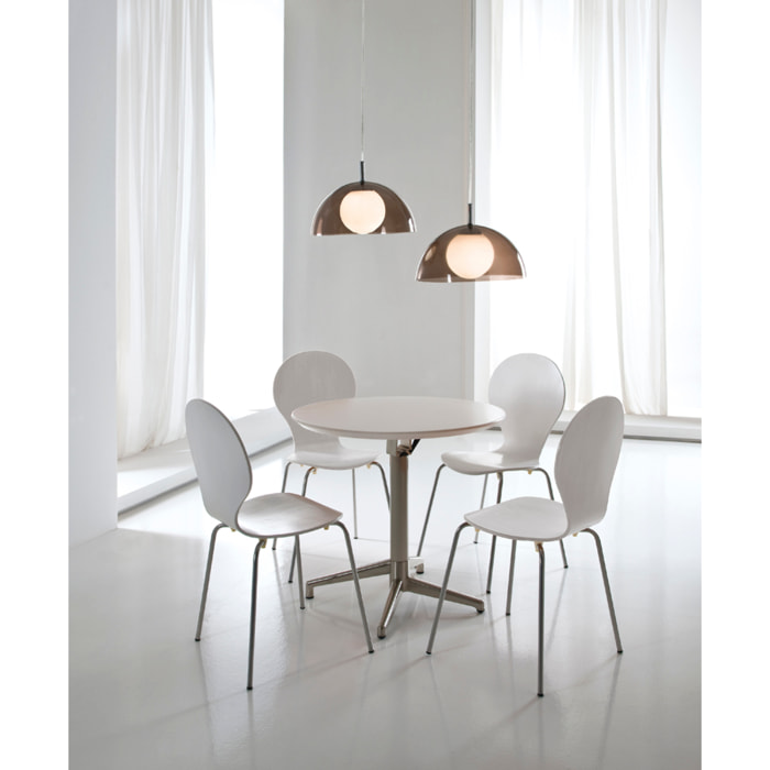 Tomasucci Lot de 4 CHAISES BALDI BLANC