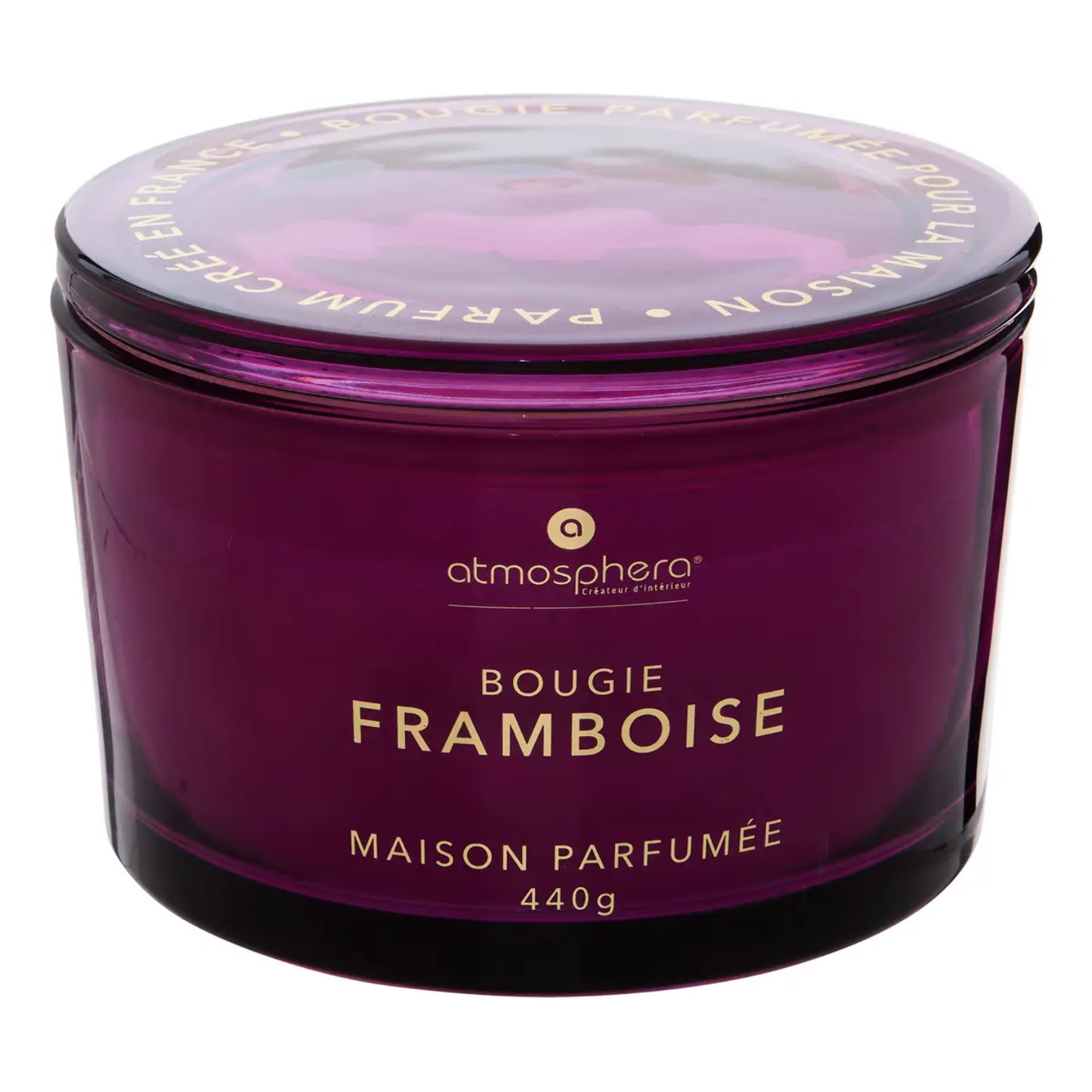 Bougie parfumée 440 g Glowy framboise