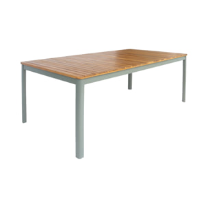 Table de jardin bois d'acacia + 10 assises CALENA + SENORA