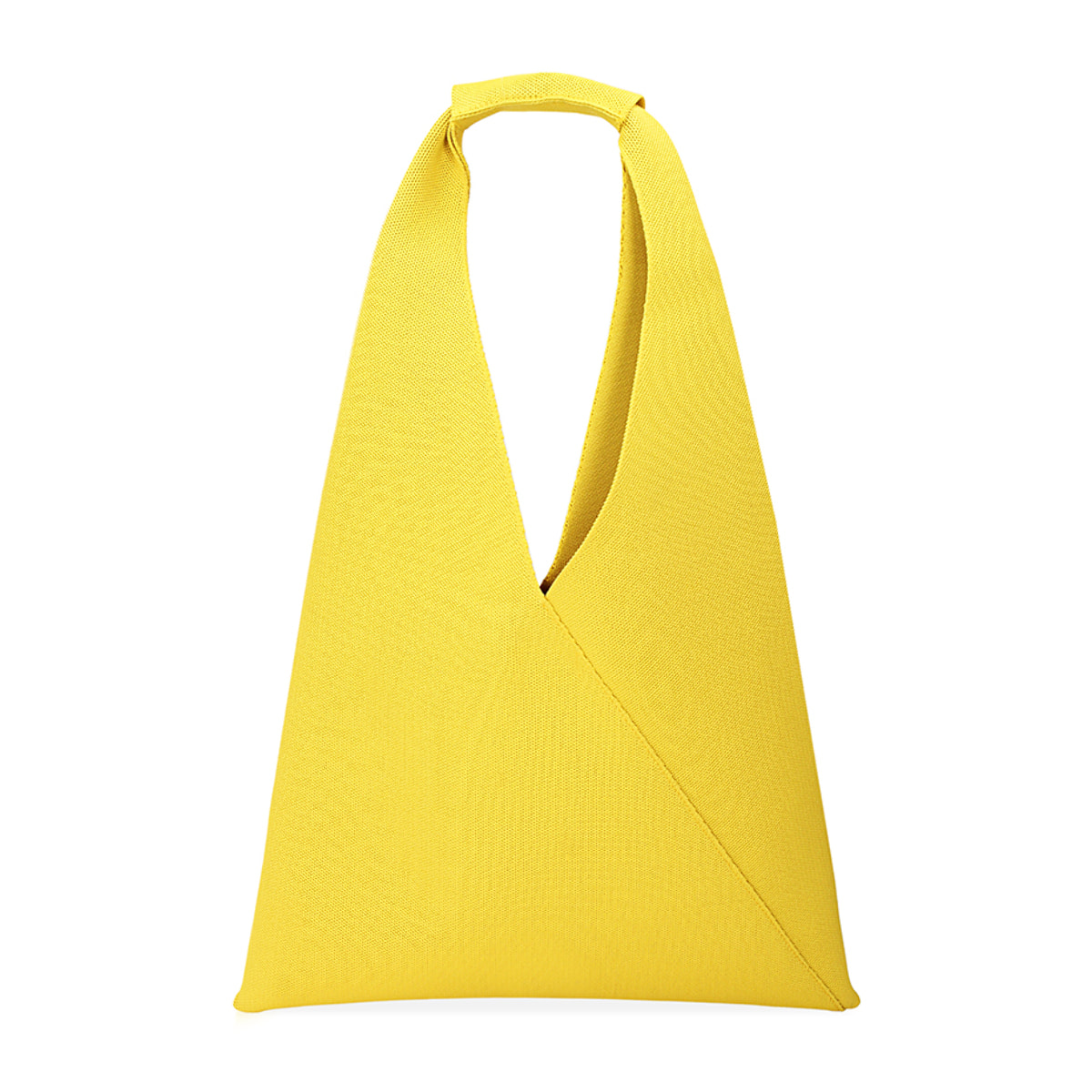 Borsa a spalla donna gialla in tessuto