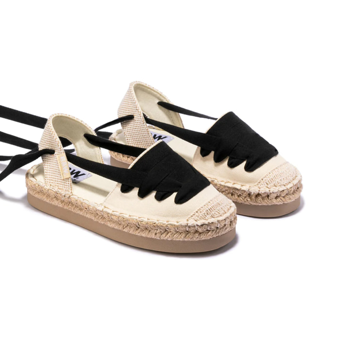 B&W Break&Walk - Sandali estivi in juta con zeppa per donna e bambina