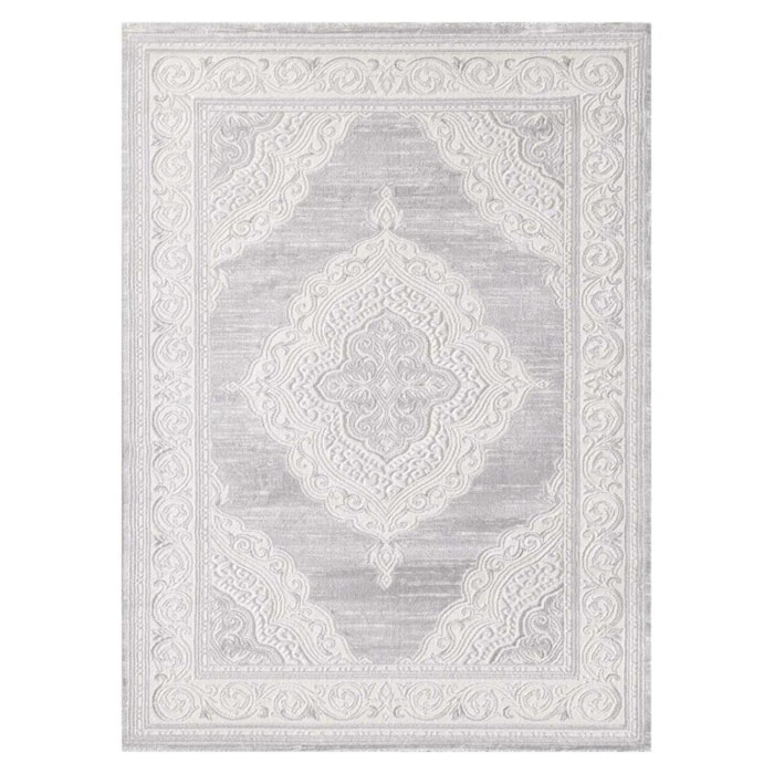Tapis doux et souyeux tissé en relief FASULIN