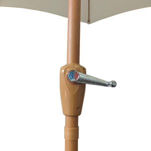 Parasol droit HAPUNA rond -
