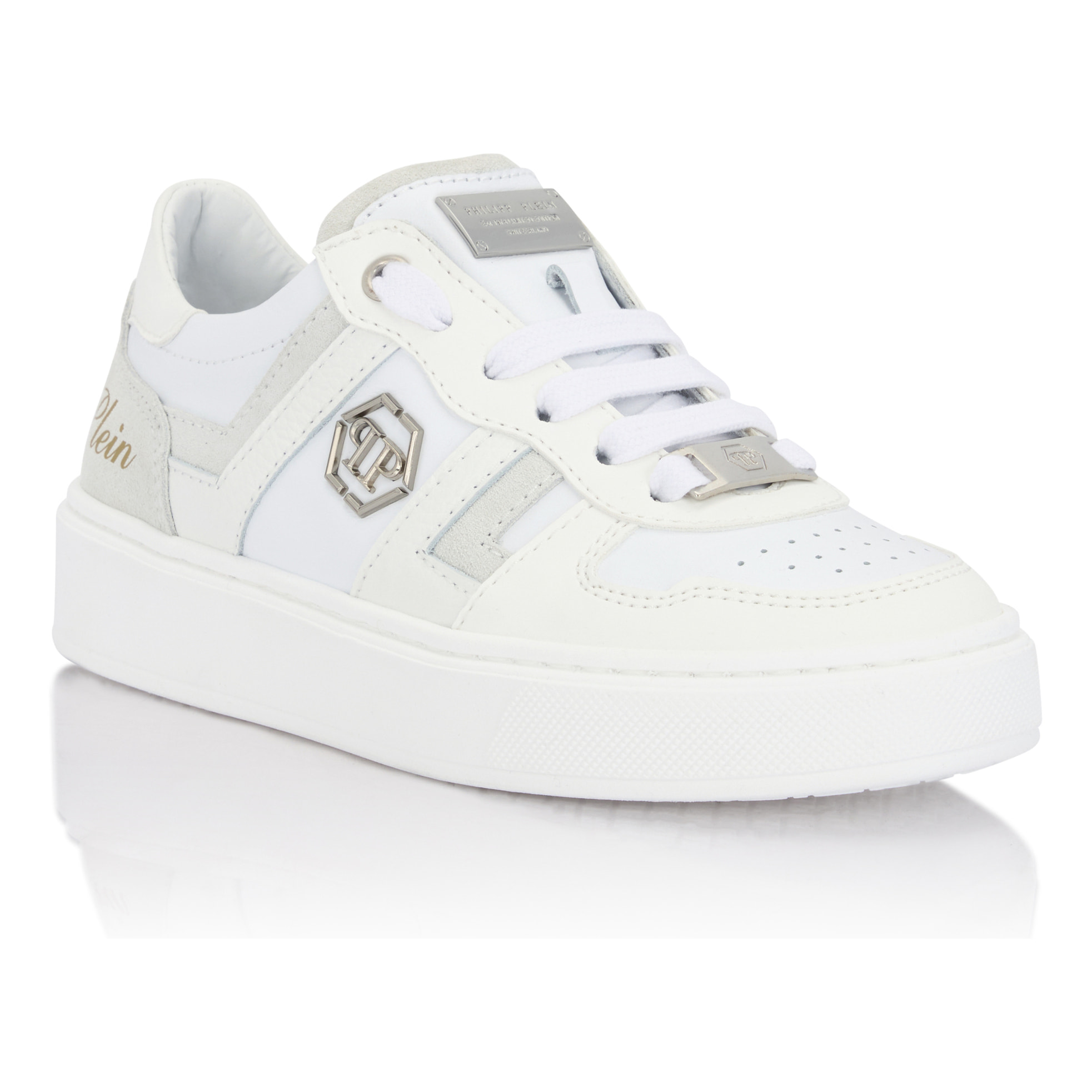 PHILIPP PLEIN Mix Materials Low-Top Sneakers