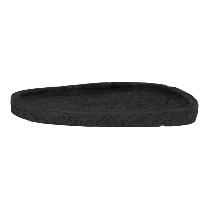 Vassoio decorativo in cemento nero 26,5x26x2 cm
