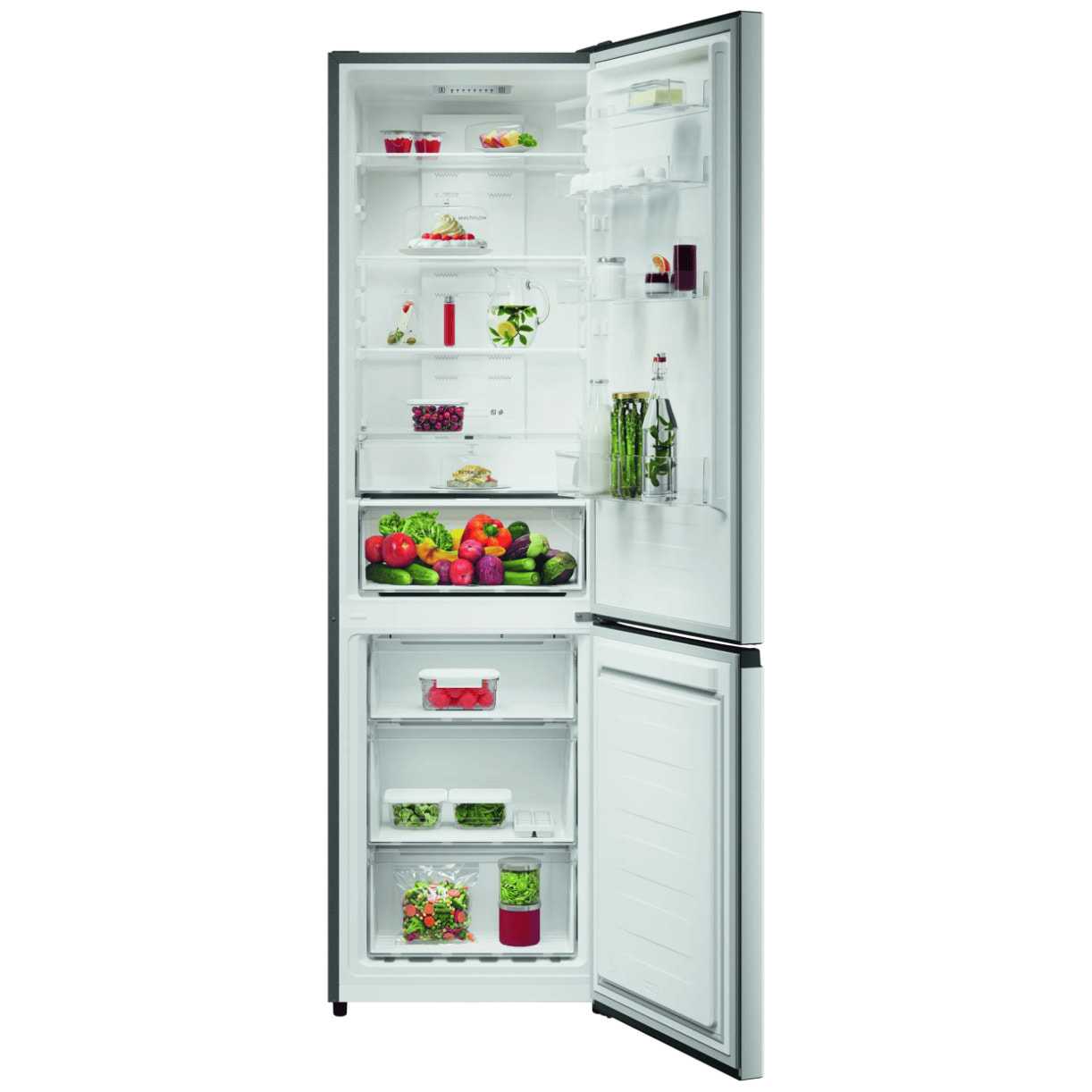 AEG Frigorífico combi de libre instalación Serie 6000 Gris de 201,7 cm ORC6M341CV