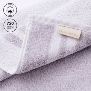 Set de albornoz l-xl 100% algodón blanco 360gsm + alfombrilla de baño 50x80cm scalpers home