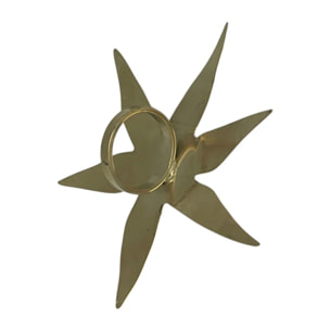 Anillo estrella XXL latón dorado