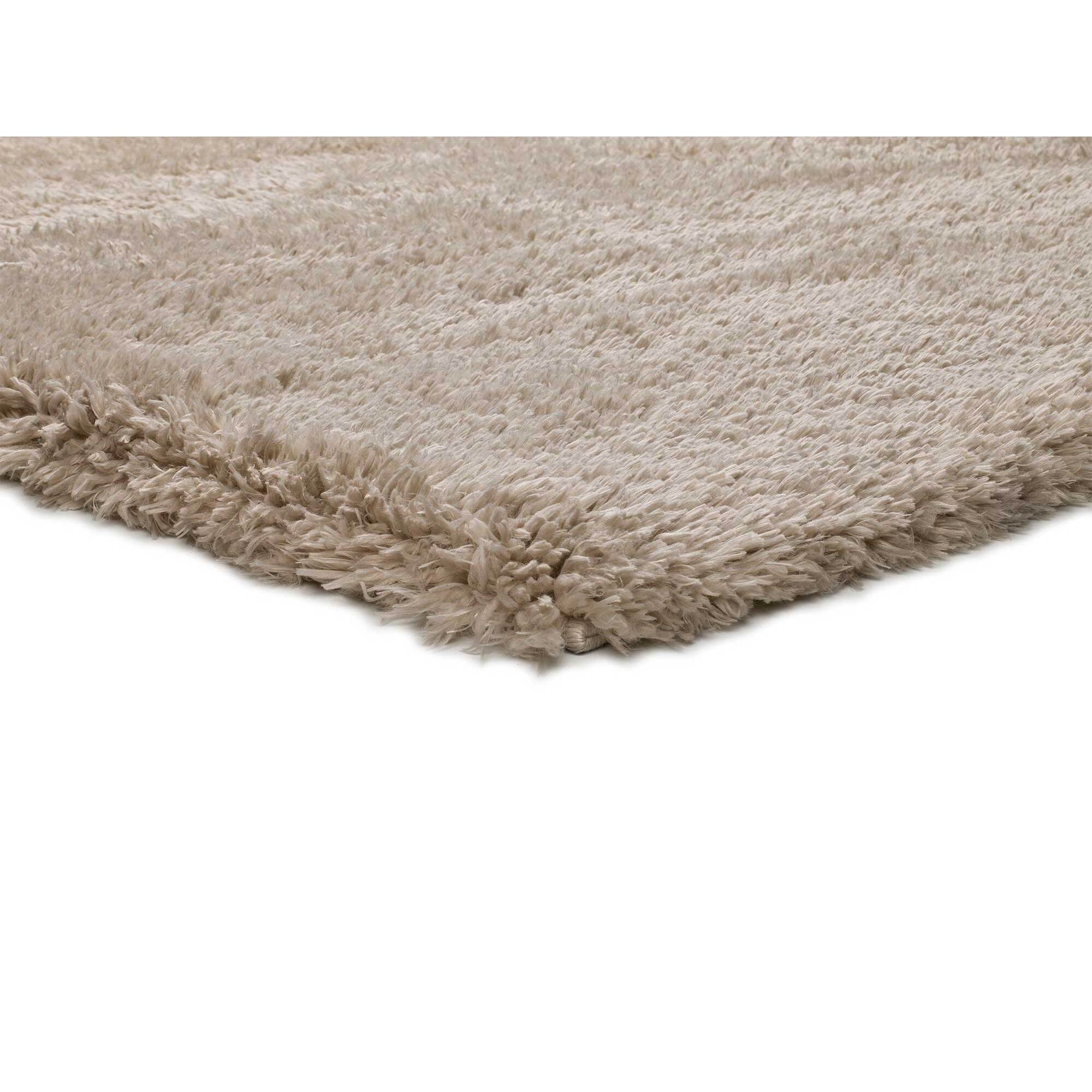 SHAGGY RECICLADA Alfombra shaggy lisa en beige, varias medidas disponibles.