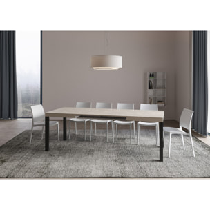 Mesa extensible 80x140/224 cm Everyday Cachemira estructura Antracita