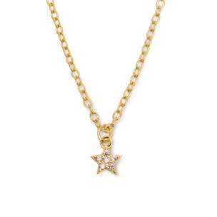 Collana Polaris Star   Argento Placcato Oro