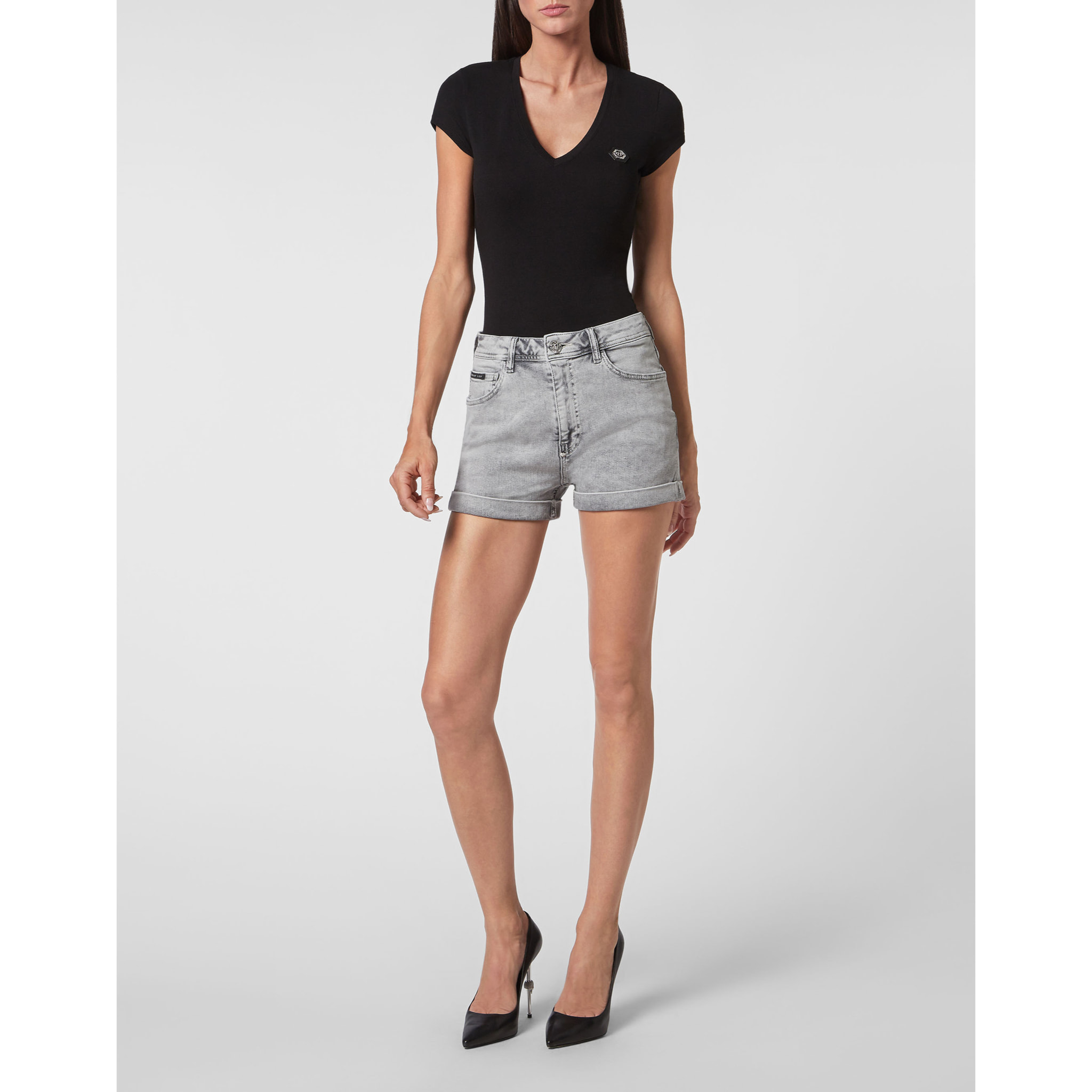 PHILIPP PLEIN Pantalones cortos vaqueros