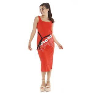 Mamatayoe Vestido Cucurbita Para Mujer, Rojo