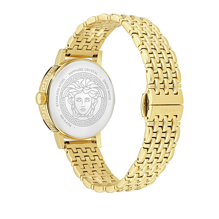 Versace Reloj Analógico De Cuarzo Greca Fortuna (Wc-0A)