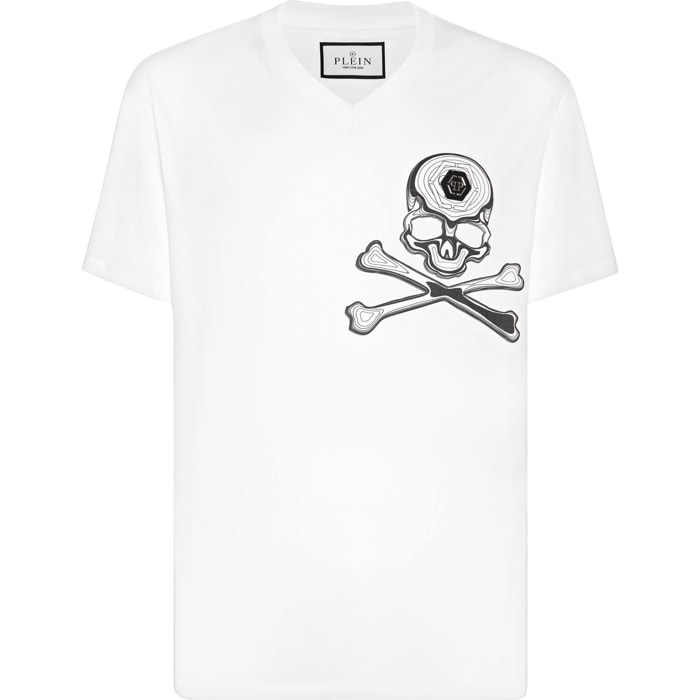 PHILIPP PLEIN Camiseta cuello pico SKULL&BONES