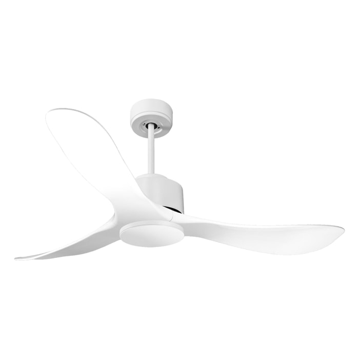 Ventilateur de plafond Wifi Moteur à courant continu Télécommande Hypersilence Mémoire Shopify Vendible (AUTOMATIQUE) 40   W Blanc