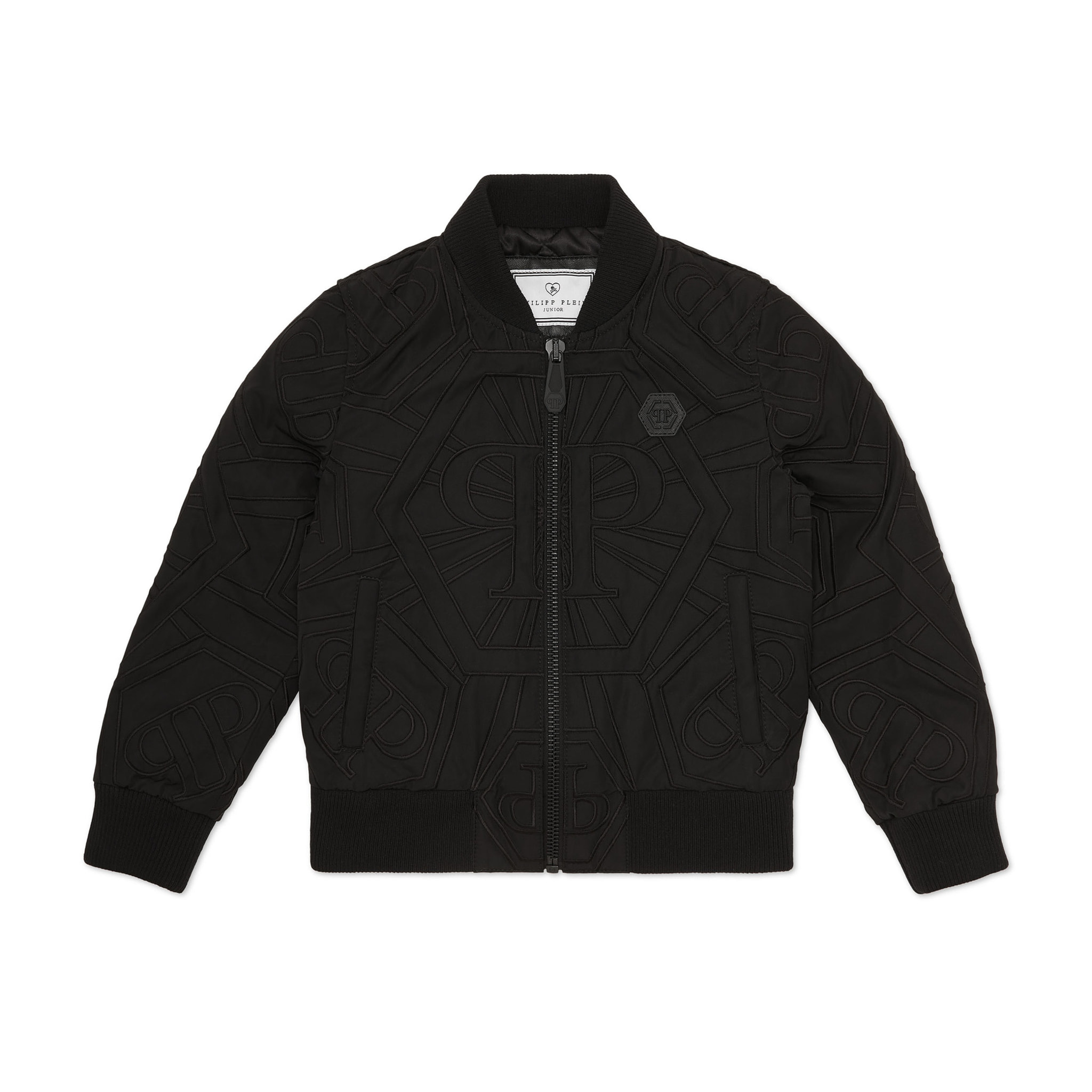 PHILIPP PLEIN Leather Bomber MONOGRAM