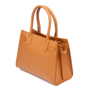 Banari bolso tote mujer. Piel auténtica acabado Dollaro.