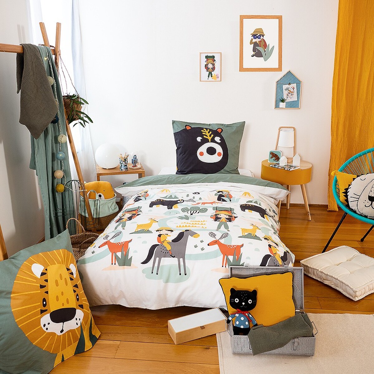 Parure Housse De Couette 2pcs 100% Coton 57fils Promenade