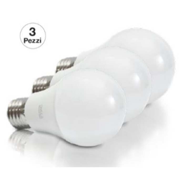 OMEGA Set 3 Pezzi Goccia A80 18W LED