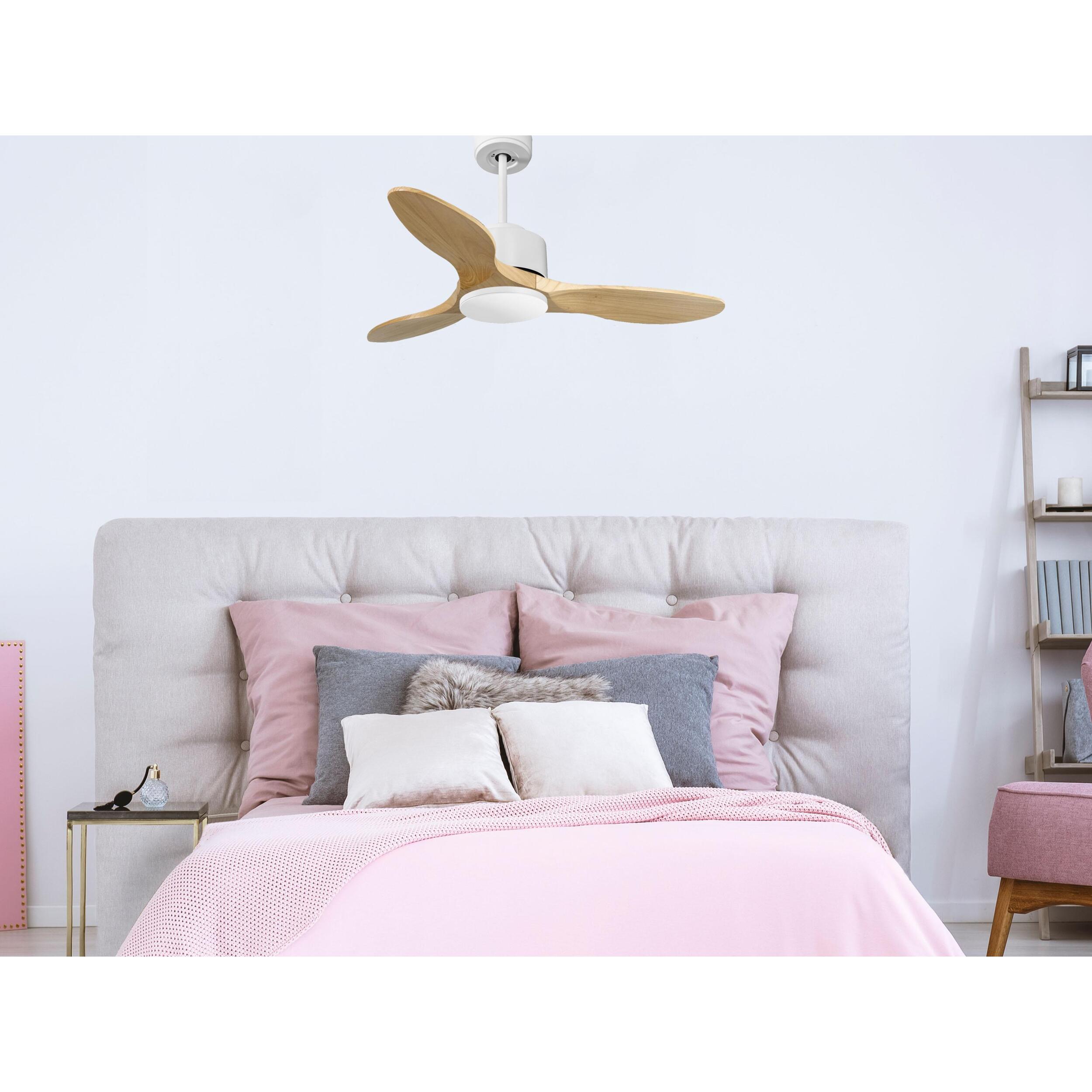 Ventilateur de plafond ø106 cm avec Wifi Réversible Hypersilence 40   W Blanc
