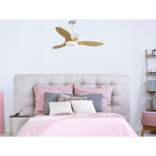 Ventilateur de plafond ø106 cm avec Wifi Réversible Hypersilence 40   W Blanc