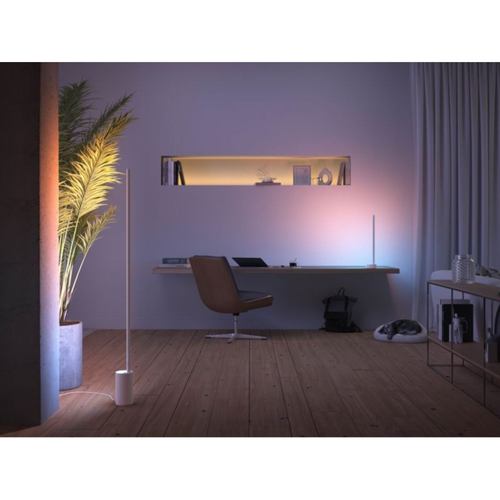 Lampe connectée PHILIPS HUE Gradient Signe noir White&Color Ambiance