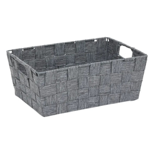 Panier Lise biseauté L28cm gris