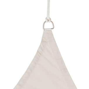 Voile d'ombrage rectangulaire "Curacao" blé 4 x 3m en polyester