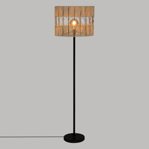 Lampadaire "Cosy" - métal - noir - H150 cm